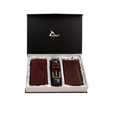 ست هدیه چرم طبیعی آدین چرم (Adin Charm) مدل DS24