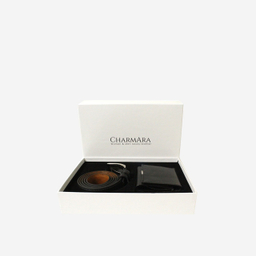 ست دو تکه چرم چرم آرا (Charmara) مدل s015 رنگ مشکی