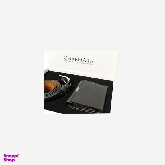 ست دو تکه چرم چرم آرا (Charmara) مدل s015 رنگ مشکی
