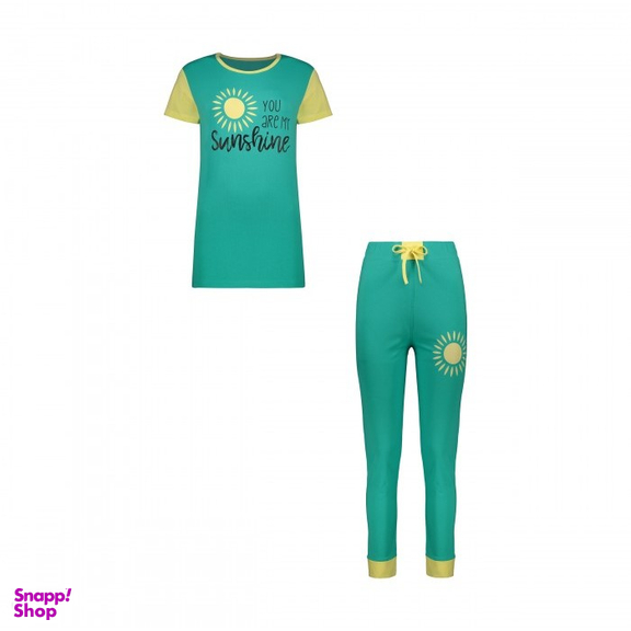 ست بلوز و شلوار نخی زنانه ریواس (Reevas) طرح Sunshine کد 358036212 فری سایز