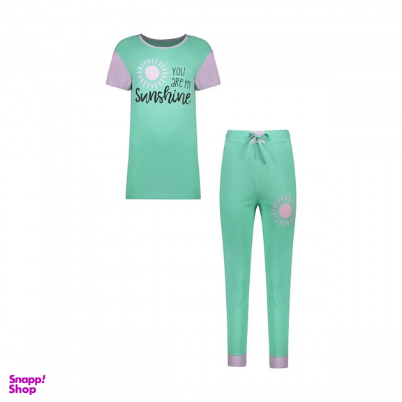 ست بلوز و شلوار نخی زنانه ریواس (Reevas) طرح Sunshine کد 358036222 فری سایز