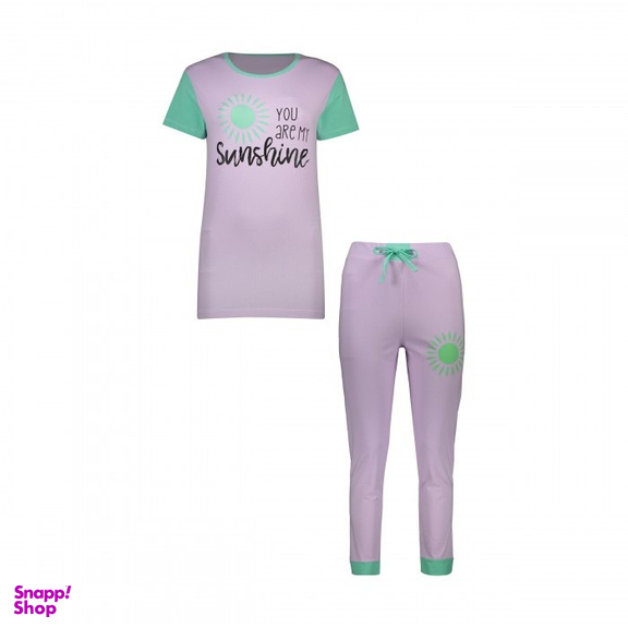ست بلوز و شلوار نخی زنانه ریواس (Reevas) طرح Sunshine کد 358036226 فری سایز