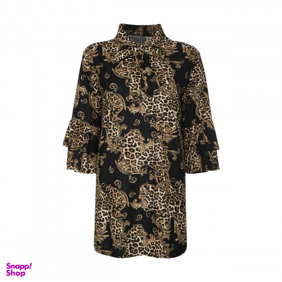 تونیک فلامنت زنانه ریواس (Reevas) طرح Versace یقه کرواتی کد 358427102 فری سایز