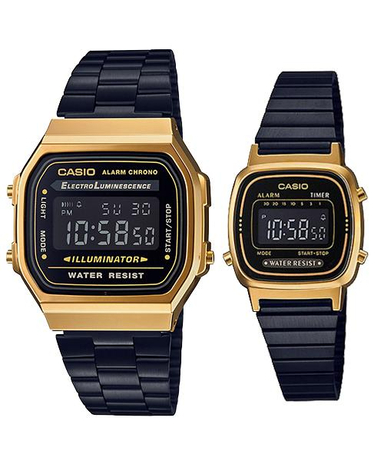 ست ساعت کاسیو (Casio) LA670WEGB-1B و CASIO – A168WEGB-1B
