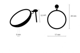 گوشواره زنانه زرسام (Zarsam) مدل زمستان سری مانی کلاسیک