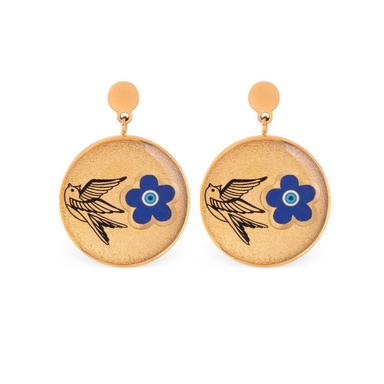 گوشواره زنانه زرسام (Zarsam) سری مانی کلاسیک مدل چشم نظر