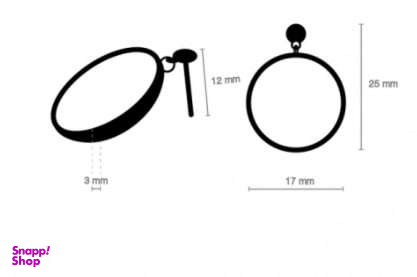 گوشواره زنانه زرسام (Zarsam) سری مانی کلاسیک مدل چشم نظر