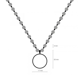 گردنبند زنانه زرسام (Zarsam) سری مانی کلاسیک مدل چشم نظر