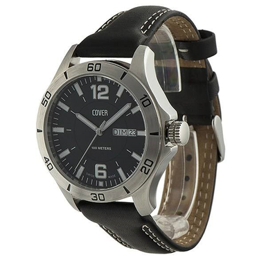 ساعت مچی عقربه ای مردانه کاور (Cover) مدل Co25.ST1LBK