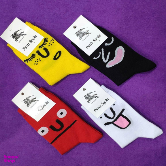 جوراب ساقدار زنانه ملورین (Melorin) طرح شکلک