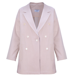 ست کت و شلوار زنانه کلوتو مدل MADDOX cRm رنگ یاسی سایز فری (38-42)