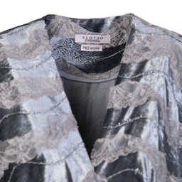 مانتو زنانه کلوتو مدل بوکان رنگ طوسی سایز فری