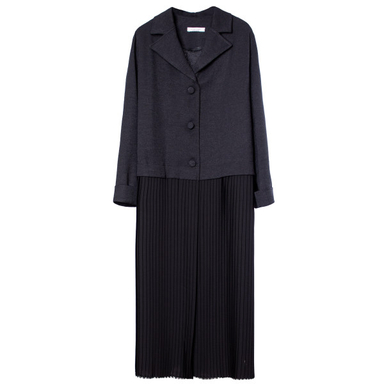 مانتو زنانه کلوتو مدل LO-BL-33 رنگ مشکی سایز فری (44-46)