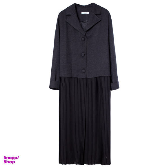 مانتو زنانه کلوتو مدل LO-BL-33 رنگ مشکی سایز فری (44-46)