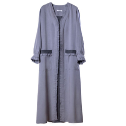 مانتو زنانه کلوتو مدل تِنو کد 1 رنگ طوسی سایز فری (42-46)