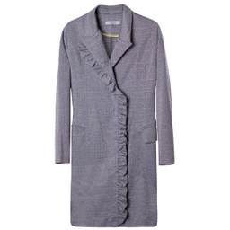 مانتو زنانه کلوتو مدل کَپ سی رنگ طوسی سایز فری (36-42)