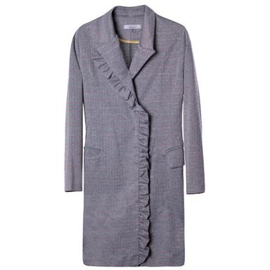 مانتو زنانه کلوتو مدل کَپ سی رنگ طوسی سایز فری (36-42)