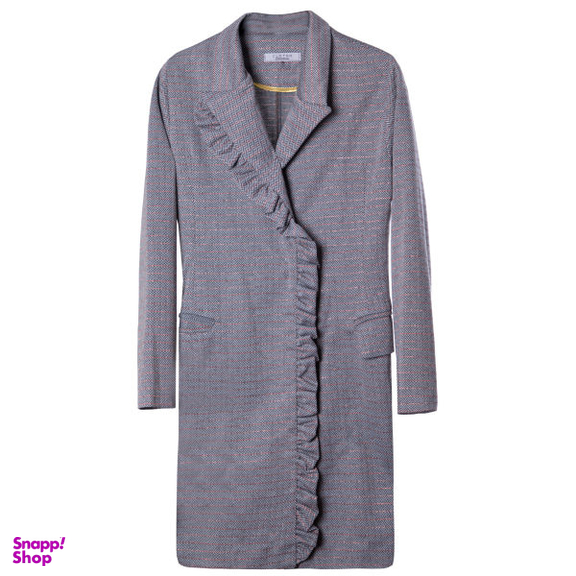 مانتو زنانه کلوتو مدل کَپ سی رنگ طوسی سایز فری (36-42)