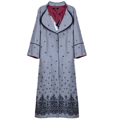 مانتو زنانه کلوتو مدل پرستو کد LGHT رنگ آبی روشن سایز فری (36-40)