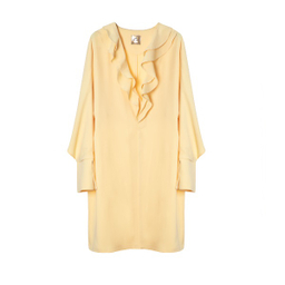 مانتو زنانه کلوتو مدل SEPINOOR crp.mnt.yl رنگ گلبهی