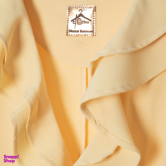 مانتو زنانه کلوتو مدل SEPINOOR crp.mnt.yl رنگ گلبهی