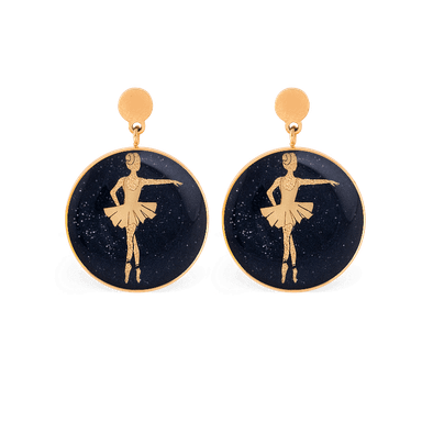 گوشواره زنانه زرسام سری مانی کلاسیک مدل بالرین