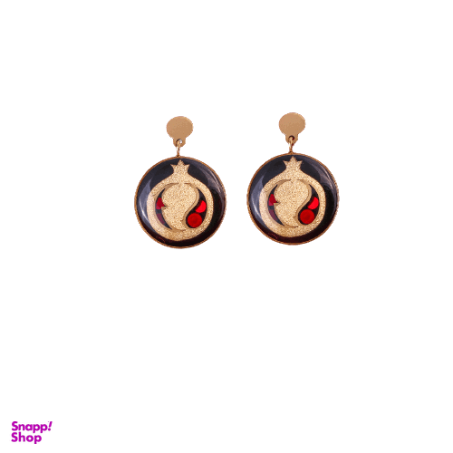 گوشواره زنانه زرسام سری مانی کلاسیک طرح انار