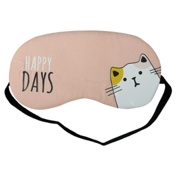 چشم بند کمپرس دار طرح گربه کد R231025 رنگ صورتی