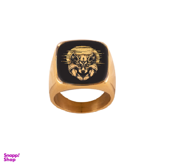 انگشتر مردانه زرسام سری شایا مدل گرگ و ماه