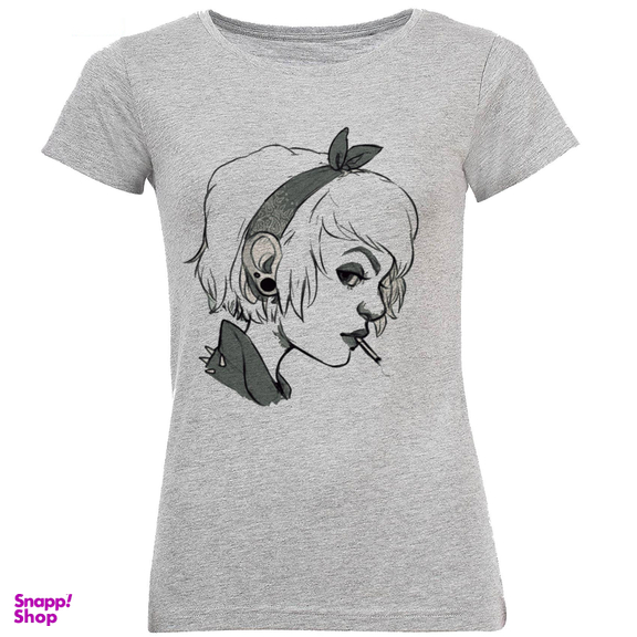 تی شرت زنانه طرح Smoker girl کد C129