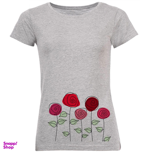 تی شرت زنانه طرح گل کد B144