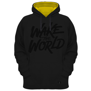 هودی مردانه 27 مدل WAKE THE WORLD کد AL23 رنگ مشکی