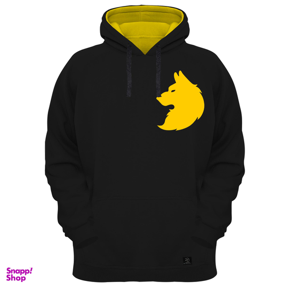 هودی مردانه 27 مدل گرگ کد AL19 رنگ مشکی