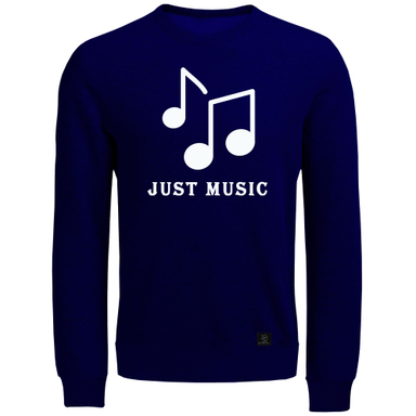 سویشرت مردانه 27 مدل Just music کد V23 رنگ سرمه ای