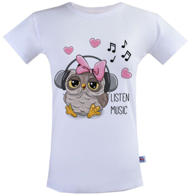 تیشرت زنانه آکو طرح MUSIC کد SS16