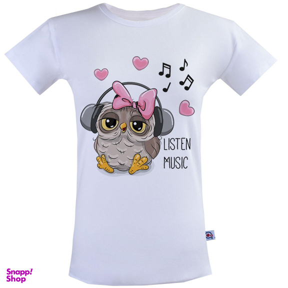 تیشرت زنانه آکو طرح MUSIC کد SS16