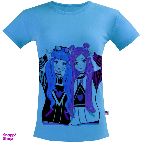 تیشرت آستین کوتاه زنانه آکو طرح دختر کد BA48