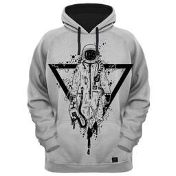 هودی مردانه 27 مدل فضانورد کد AL192 رنگ طوسی