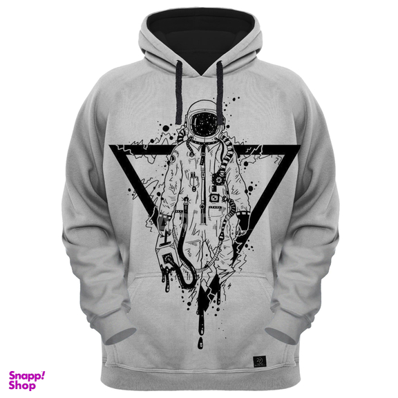 هودی مردانه 27 مدل فضانورد کد AL192 رنگ طوسی