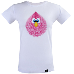 تی شرت آستین کوتاه زنانه 27 مدل Cute کد T14 رنگ سفید