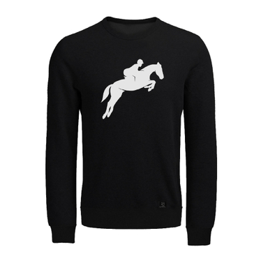 سویشرت مردانه 27 مدل سوارکار کد V06 رنگ مشکی