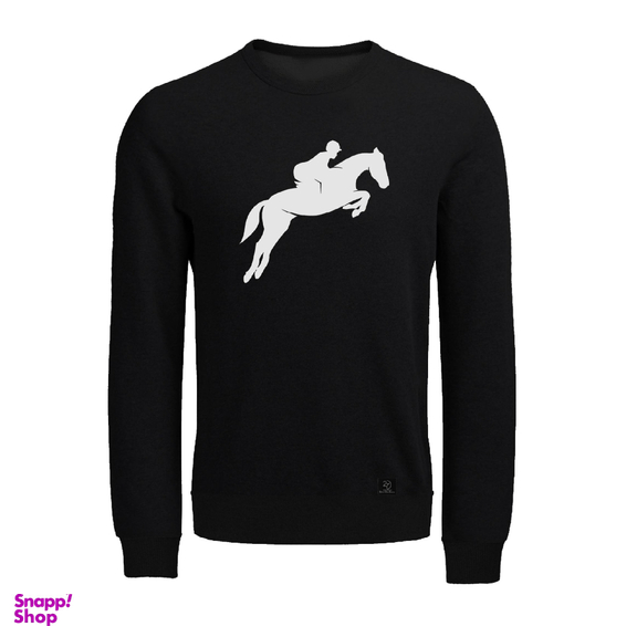 سویشرت مردانه 27 مدل سوارکار کد V06 رنگ مشکی