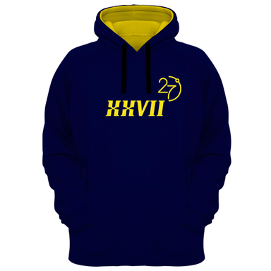 هودی مردانه 27 مدل Twenty Seven کد MR04 رنگ سرمه ای