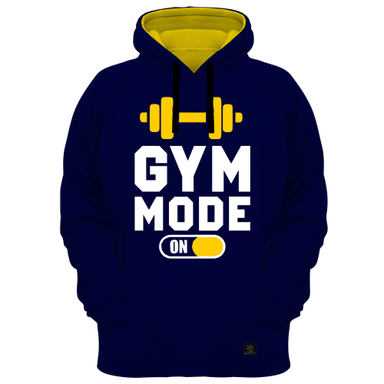 هودی مردانه 27 مدل GYM MOOD ON کد H04 رنگ سرمه ای