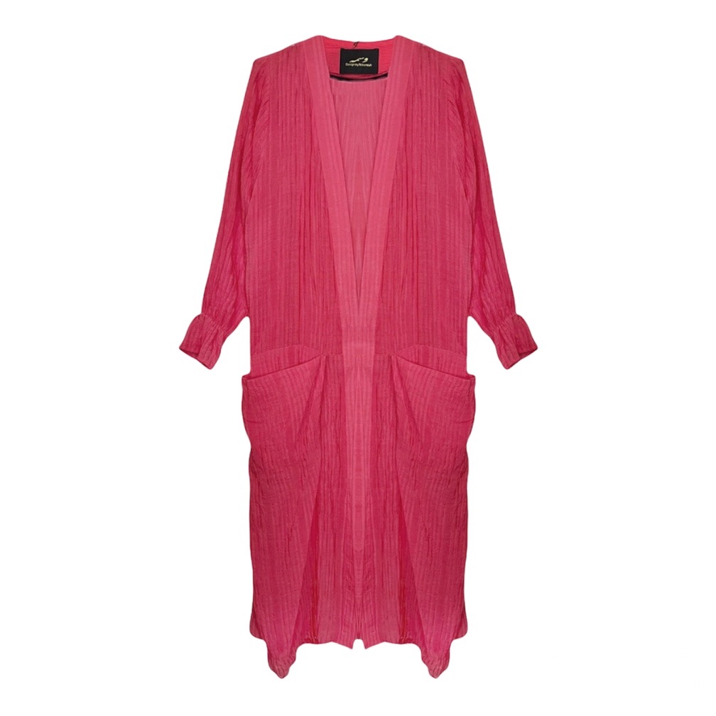 مانتو جیب بزرگ وسمه (VASMEH) کد 401 رنگ نارنجی فری سایز