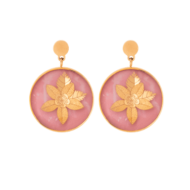 گوشواره زنانه زرسام سری مانی کلاسیک طرح بهار