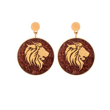 گوشواره زنانه زرسام سری مانی کلاسیک مدل ماه مرداد