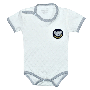 بادی آستین کوتاه نوزادی بی بی وان (Baby One) مدل لوزی
