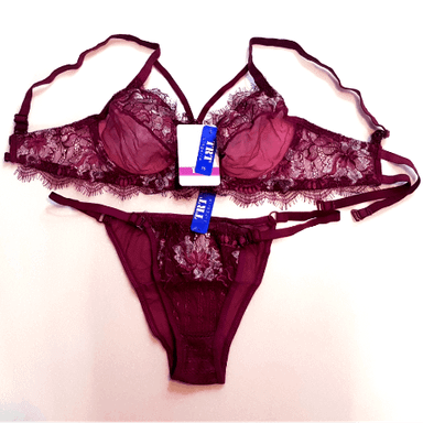 ست شورت و سوتین زنانه تیریتی مدل دانتل مژه‌ ای