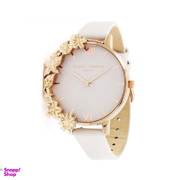 ساعت مچی عقربه ای زنانه الیویا (Olivia Burton) مدل OB16CB06 جنس بدنه استیل رنگ سفید